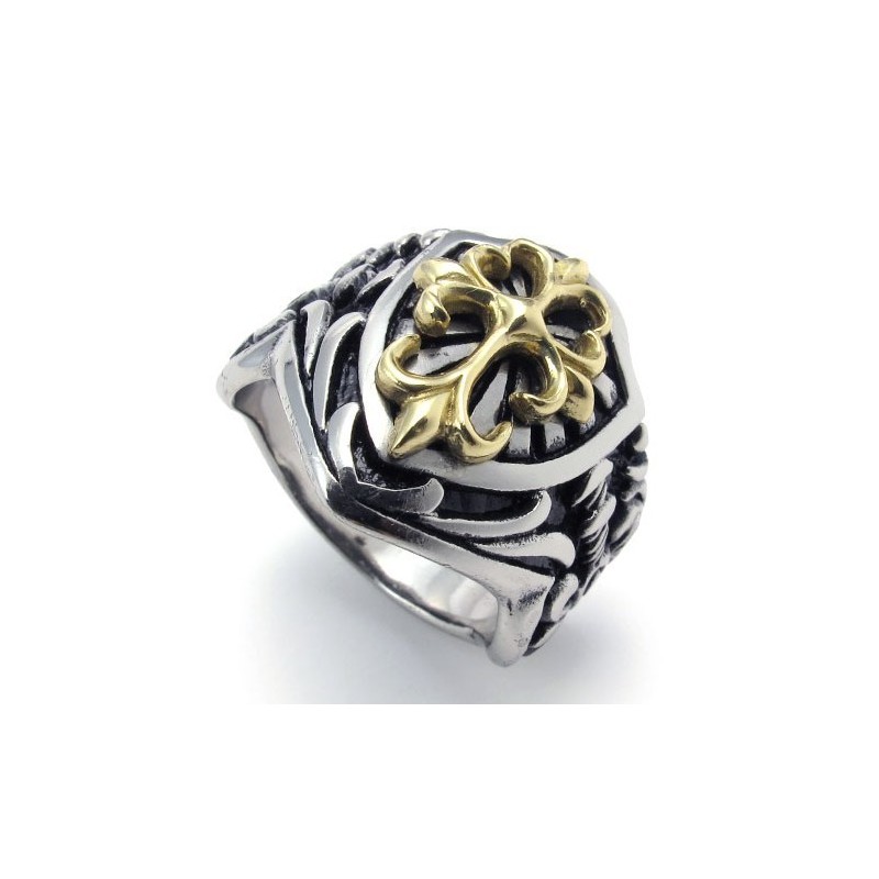 Anel De Titânio Com Padrões Da Moda, Brilho De Cores E Qualidade Superior