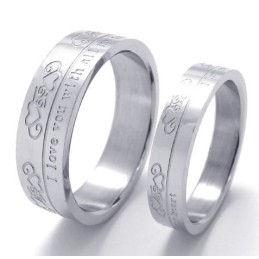 Anel De Titânio De Alta Qualidade Com Vários Estilos E Cores Delicadas