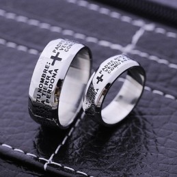 Anel De Titânio Para Casais Da Bíblia
