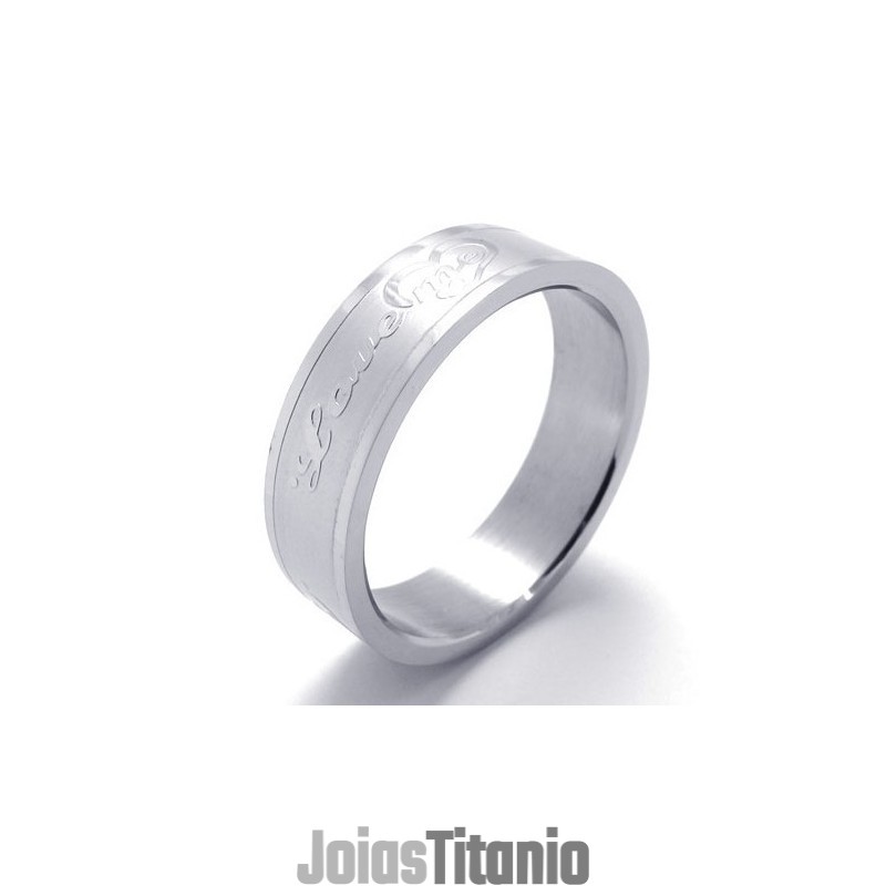 Anel De Titânio De Alta Qualidade Com Brilho De Cor Finamente Processado