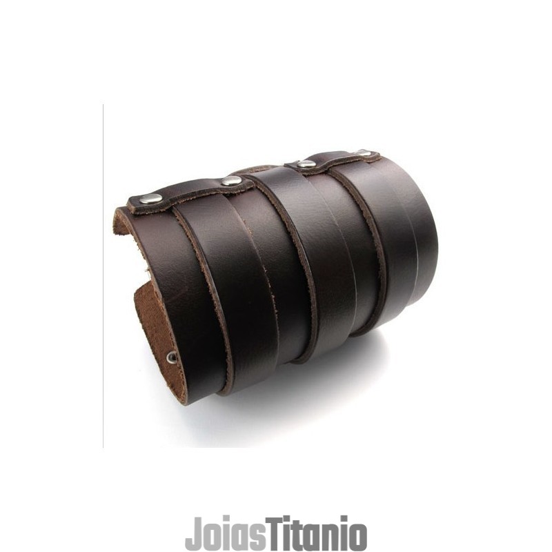 Pulseira De Couro De Titânio De Fabricação Habilidosa, Cores Delicadas E Qualidade Confiável
