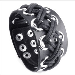 Pulseira De Couro De Titânio De Fabricação Habilidosa, Cores Delicadas E Qualidade Confiável