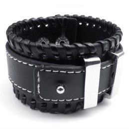 Pulseira De Couro De Titânio De Excelente Qualidade Com Design Hábil E Cores Delicadas