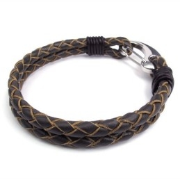 Pulseira De Couro De Titânio De Excelente Qualidade Com Design Hábil E Cores Delicadas