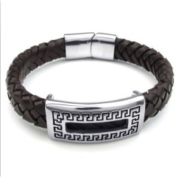 Pulseira De Couro De Titânio Com Design Hábil, Cores Delicadas E Qualidade Confiável