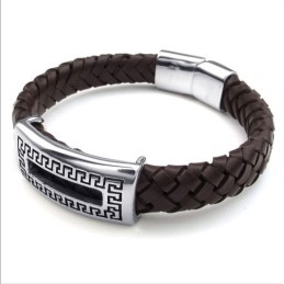 Pulseira De Couro De Titânio Com Design Hábil, Cores Delicadas E Qualidade Confiável