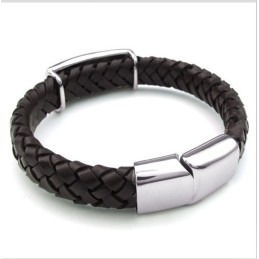Pulseira De Couro De Titânio Com Design Hábil, Cores Delicadas E Qualidade Confiável