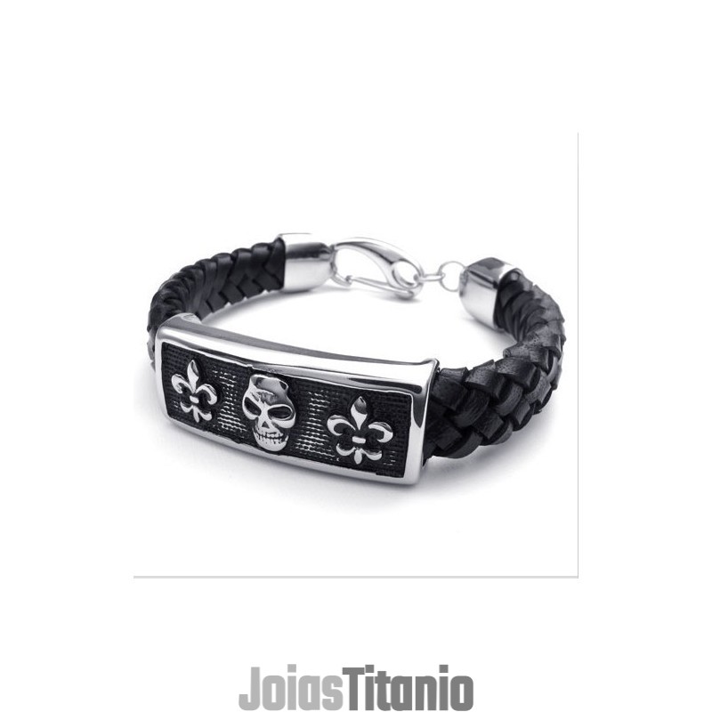 Design Atraente, Cores Delicadas, Pulseira De Couro De Titânio De Excelente Qualidade
