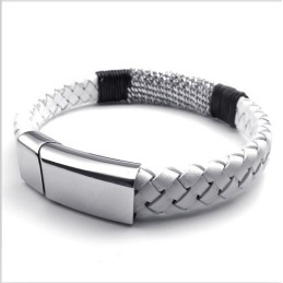 Pulseira De Couro De Titânio Com Design Moderno, Cores Delicadas E Qualidade Confiável