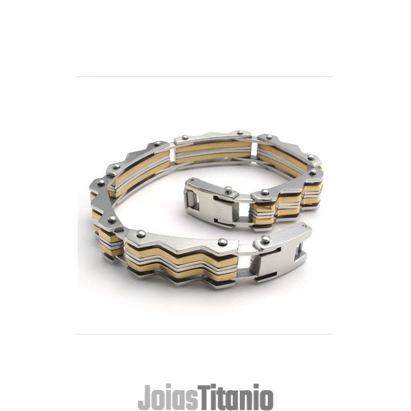 Pulseira De Titânio De Excelente Qualidade Com Design Destro E Cores Brilhantes