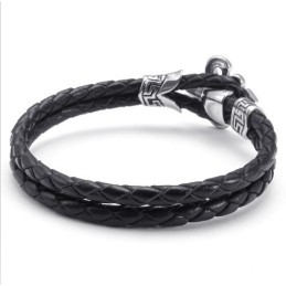 Pulseira De Couro De Titânio De Excelente Qualidade Com Design Hábil E Cores Delicadas