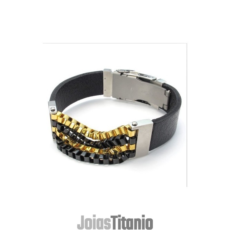 Design Atraente, Lindas Cores, Pulseira De Couro De Titânio De Excelente Qualidade Design Atraente, Lindas Cores, Pulseira De Couro De Titânio De Excelente Qualidade