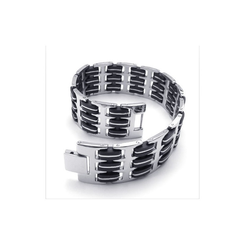 Pulseira De Titânio Com Formato Elegante E Cores Delicadas De Excelente Qualidade