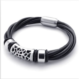Pulseira De Couro De Titânio Com Design Hábil, Cores Delicadas E Qualidade Confiável