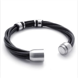 Pulseira De Couro De Titânio Com Design Hábil, Cores Delicadas E Qualidade Confiável