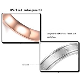 Anel De Titânio Preto Feminino De Qualidade Confiável