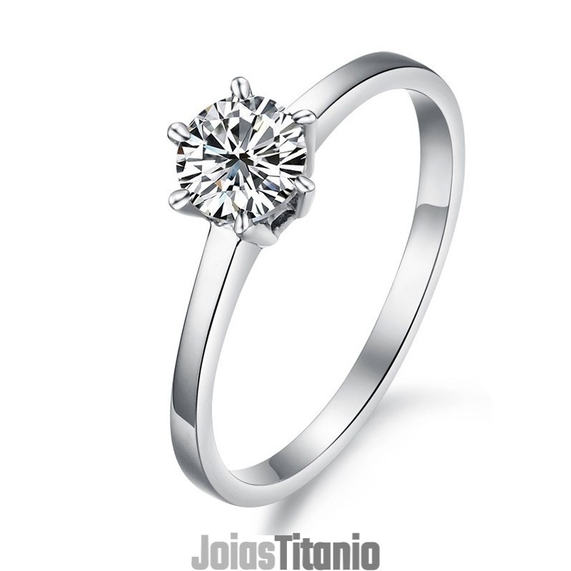 Anel Feminino De Titânio Completo Com Strass Anel Feminino De Titânio Completo Com Strass