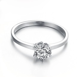 Anel Feminino De Titânio Completo Com Strass