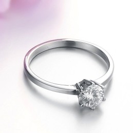 Anel Feminino De Titânio Completo Com Strass