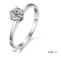 Anel Feminino De Titânio Completo Com Strass