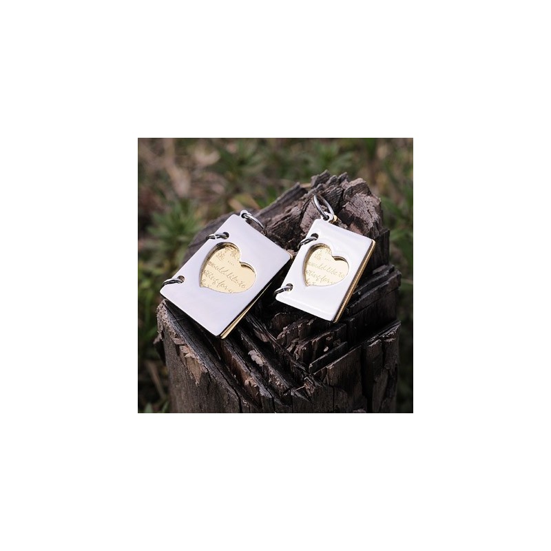 Colar De Titânio Para Casais Carta De Amor Exclusiva Para Casais Colar De Titânio Para Casais Carta De Amor Exclusiva Para Casais