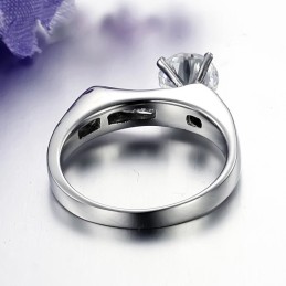 Anel De Titânio Feminino De Qualidade Estável Com Strass