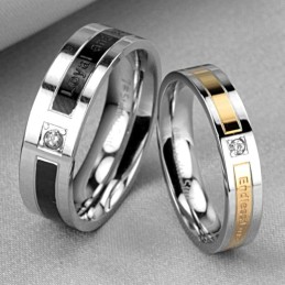O Rei Da Quantidade Anel De Titânio Para Amantes Com Diamante