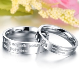 Anel De Titânio Com Strass Para Amantes, Vendendo Bem Em Todo O Mundo