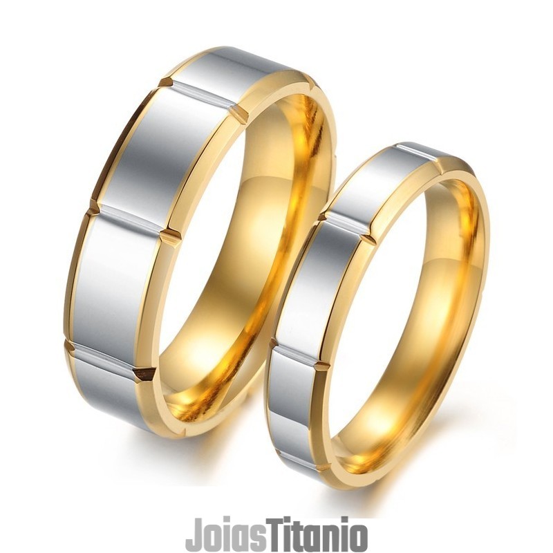 Anel De Titânio De Qualidade Estável E Moderno Para Amantes