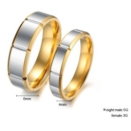 Anel De Titânio De Qualidade Estável E Moderno Para Amantes