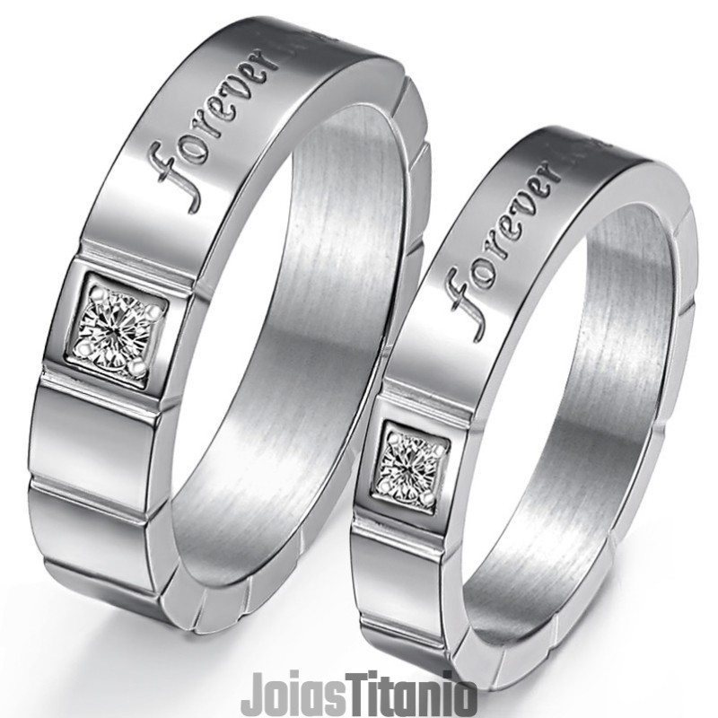 Anel De Titânio Com Qualidade E Quantidade Garantidas Para Amantes Com Diamante Anel De Titânio Com Qualidade E Quantidade Garantidas Para Amantes Com Diamante