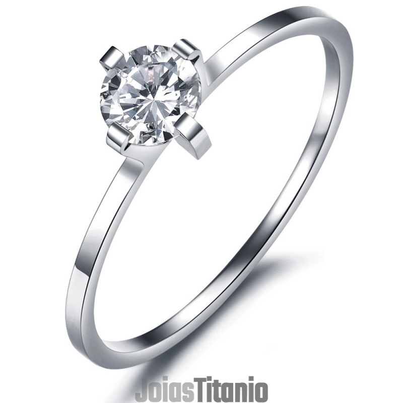 Anel De Titânio De Desempenho Confiável Para Amantes Com Strass