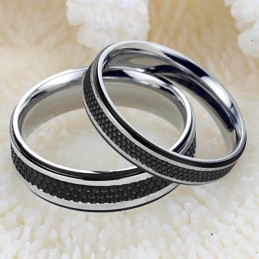O Rei Da Quantidade Anel De Titânio Preto Para Amantes