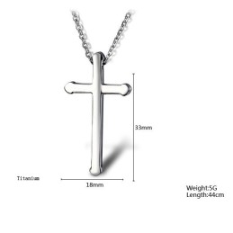 Colar De Titânio Com Cruz, Vendendo Bem Em Todo O Mundo