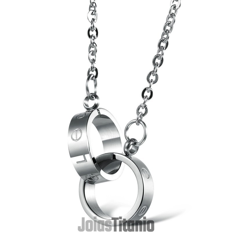 Colar De Titânio Com Anel De Fase Feminino Completo Em Especificações Colar De Titânio Com Anel De Fase Feminino Completo Em Especificações