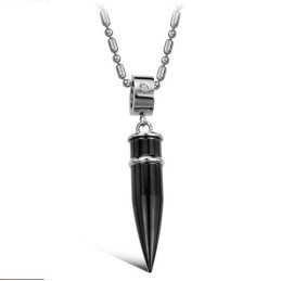 Colar De Titânio Preto De Qualidade Superior