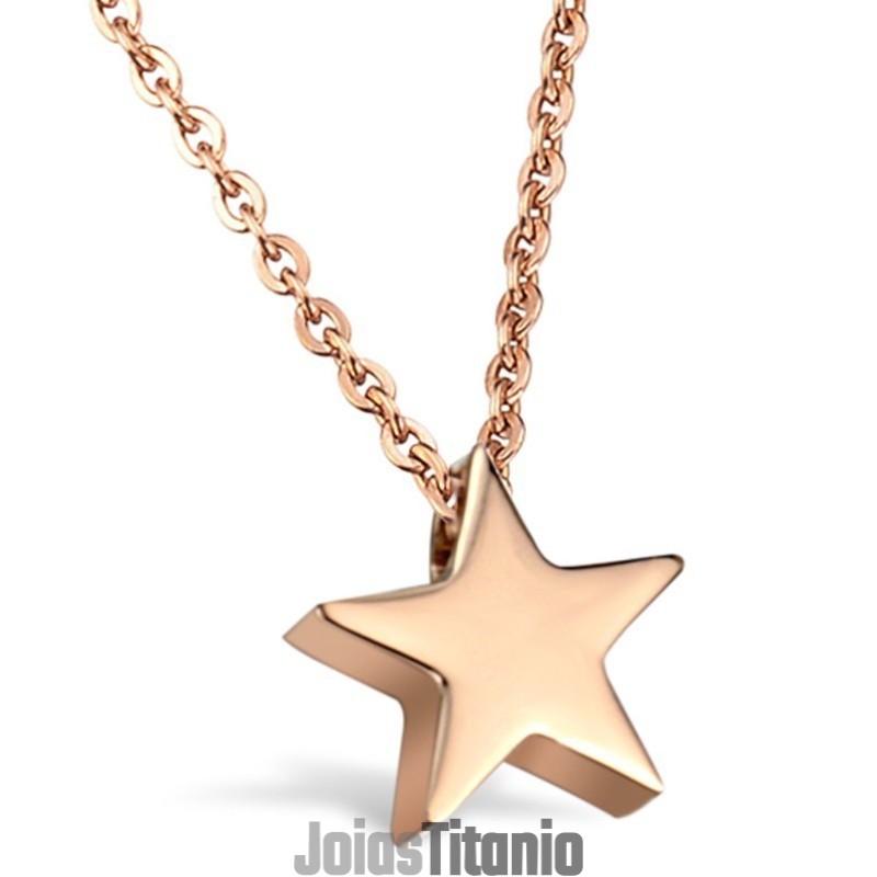 Colar De Titânio Estrela De Excelente Qualidade Colar De Titânio Estrela De Excelente Qualidade