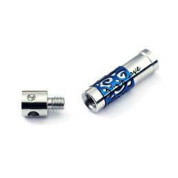 Colar Com Pingente De Titânio Em Porcelana Azul E Branca Da Moda