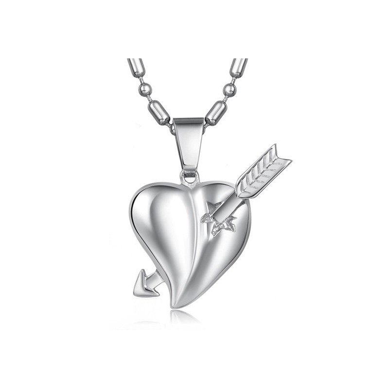 Colar De Titânio Feminino Com Pingente De Coração, Vendendo Bem Em Todo O Mundo Colar De Titânio Feminino Com Pingente De Coração, Vendendo Bem Em Todo O Mundo