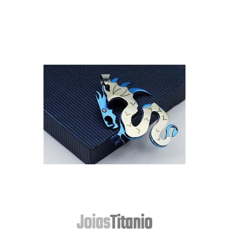 Pingentes E Colar Masculinos De Titânio Puro Da Moda Com Dragão Pingentes E Colar Masculinos De Titânio Puro Da Moda Com Dragão