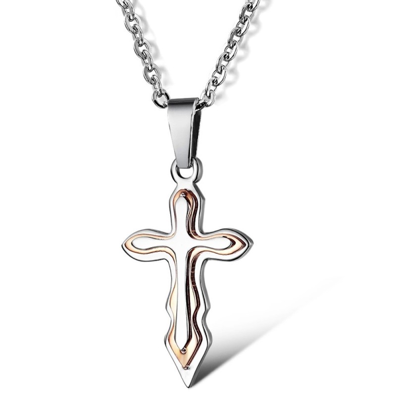 Colar De Titânio Com Cruz, Vendendo Bem Em Todo O Mundo Colar De Titânio Com Cruz, Vendendo Bem Em Todo O Mundo