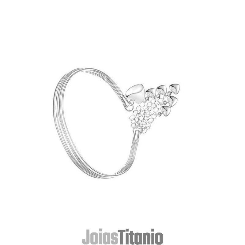 Pulseira Feminina De Titânio Com Pingente Coração De Qualidade E Quantidade Garantidas