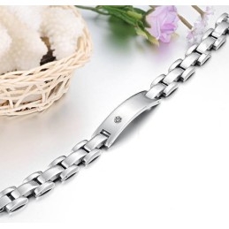 Pulseira De Titânio Com Grande Variedade De Saúde Para Amantes