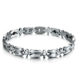Pulseira De Titânio De Alta Qualidade Com Magnetita