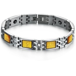 Pulseira De Titânio Com Magnetita De Qualidade Confiável Para Amantes