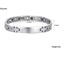 Pulseira De Titânio Antifadiga The King Of Quantity Para Amantes
