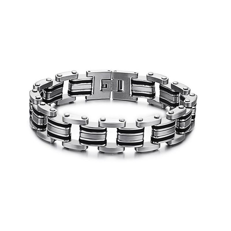 Pulseira De Silicone De Titânio Clássica Masculina De Qualidade Estável Pulseira De Silicone De Titânio Clássica Masculina De Qualidade Estável