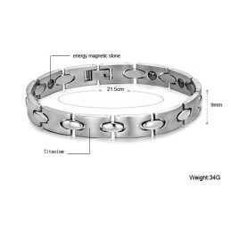 Pulseira De Titânio Rainha Da Saúde E Qualidade