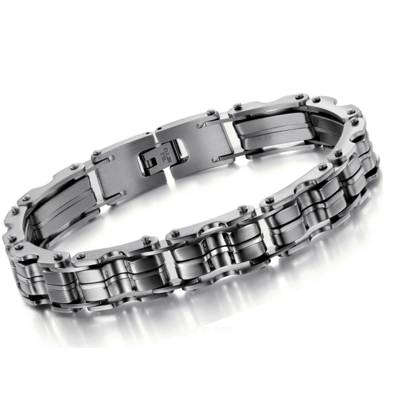 Pulseira Masculina Clássica De Titânio De Alta Qualidade Pulseira Masculina Clássica De Titânio De Alta Qualidade