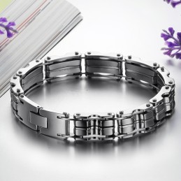 Pulseira Masculina Clássica De Titânio De Alta Qualidade